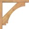 Ekena Millwork Imperial Block Smooth Bracket w/ Offset Brace, Western Red Cedar, 3 1/2"W x 20"D x 20"H BKT0402X20X20IMP05SWR - alternate 4